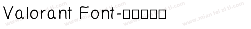 Valorant Font字体转换